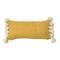 Hello Honey® Yellow Chenille Lumbar Pillow with Tassels